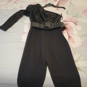 Michael Kors Sequin One Shoulder Jumpsuit